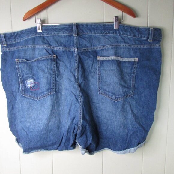 Old Navy Plus Denim Shorts 28 Roll Cuff Blue - Picture 10 of 13